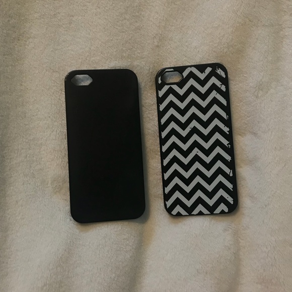 2 iPhone 5, 5s cases black chevron - Picture 1 of 2